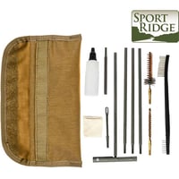 AR15/M16 GI FIELD CLNG KIT TAN 556/223AR15/M4 GI Field Cleaning Kit OCP Tan  Rugged nylon pouch  Military coated steel THandle rod, extensions rods, patch holder, brass bore brush, chamber brush, double ended nylon brush and oil bottledouble ended nylon brush and oil bottle | NA | 843119030724